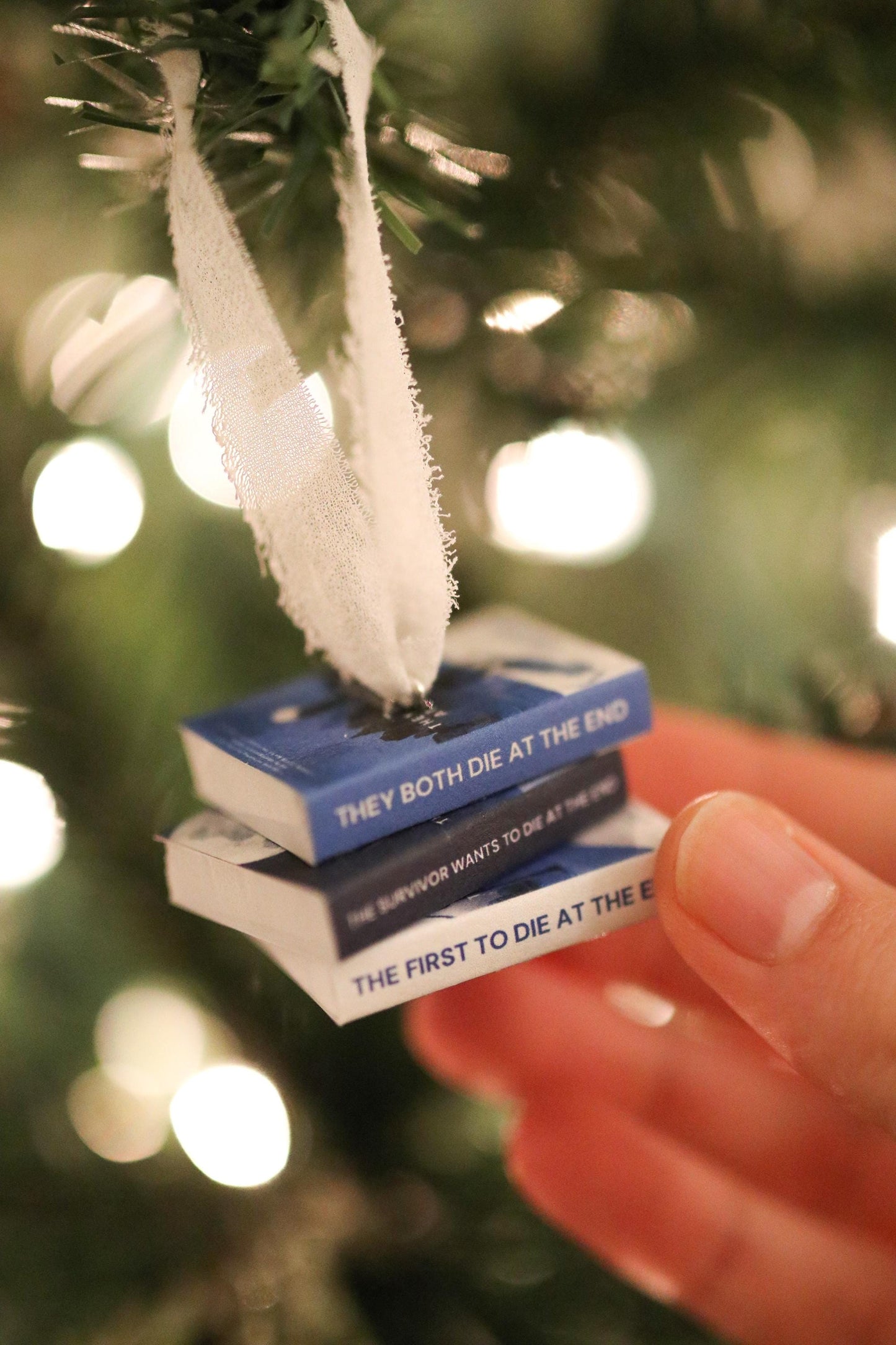 Death-Cast Mini Book Stack Ornament