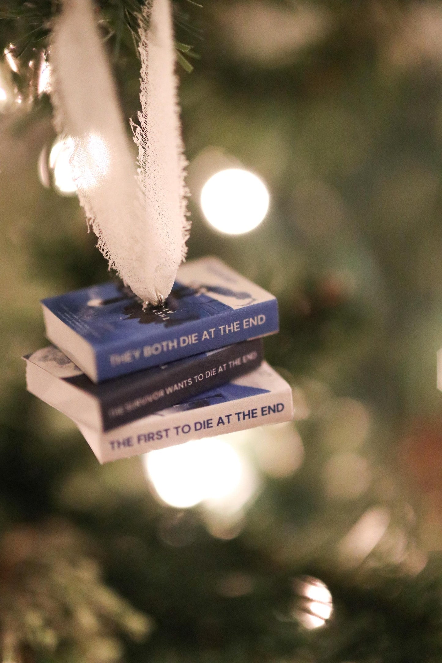 Death-Cast Mini Book Stack Ornament