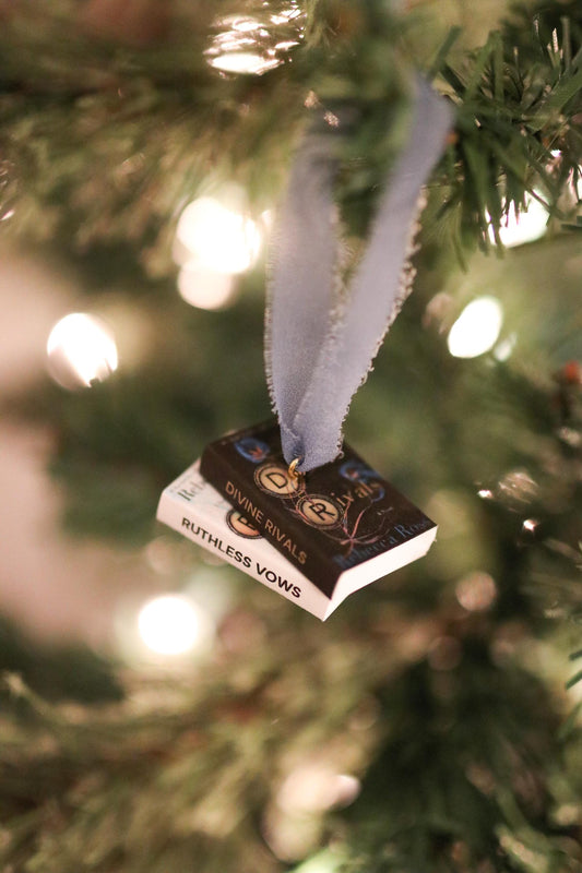 Divine Rivals Mini Book Stack Ornament