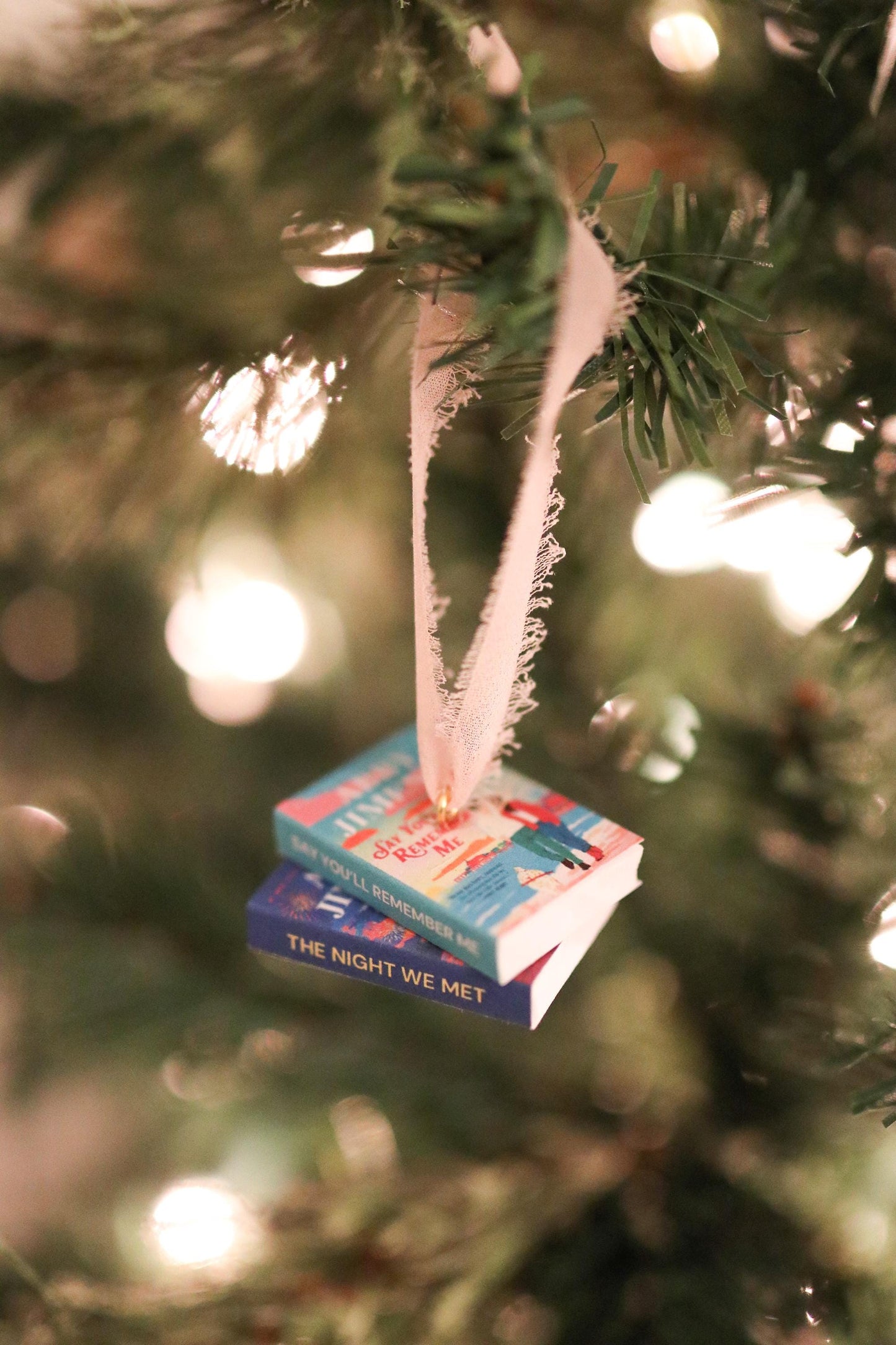 Abby Jimenez Mini Book Stack Ornament