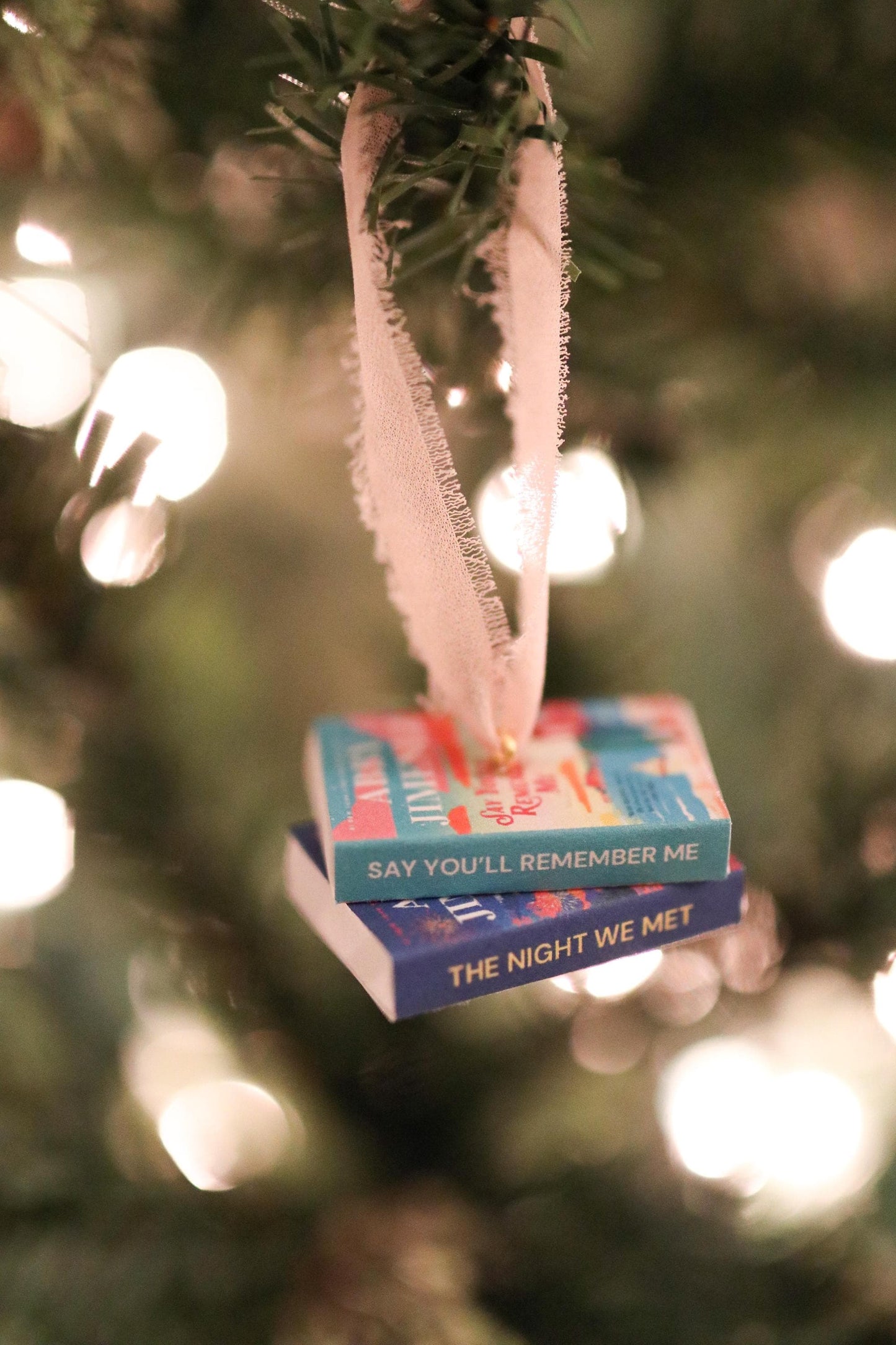 Abby Jimenez Mini Book Stack Ornament