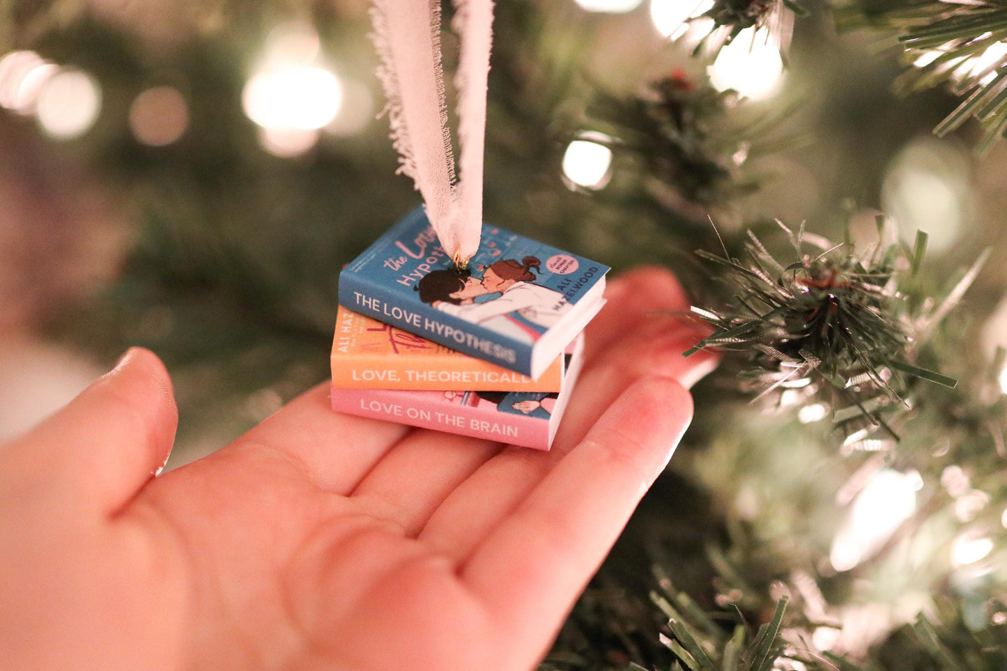 Ali Hazelwood Mini Book Stack Ornament