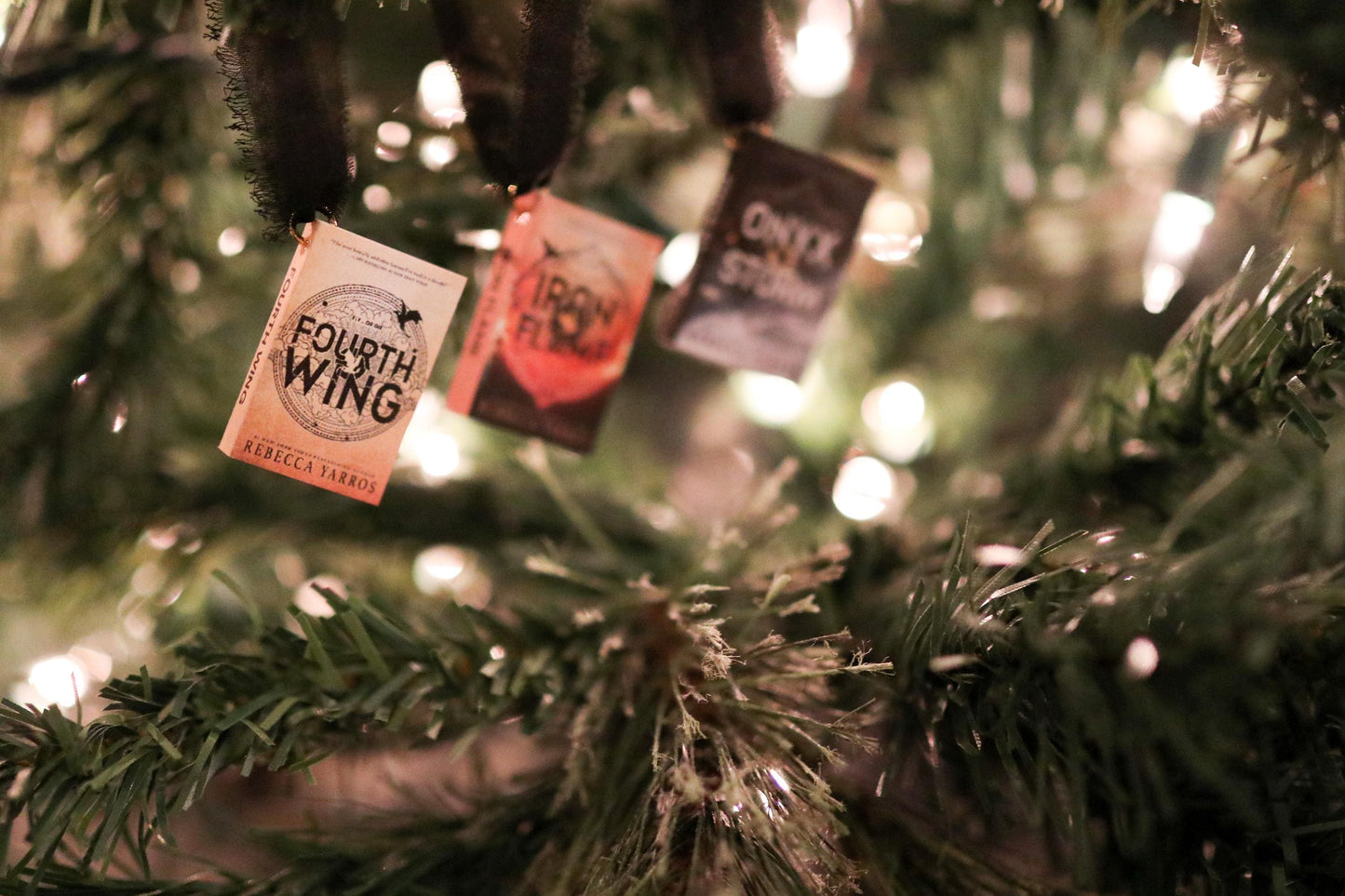 Fourth Wing Mini Book Ornaments