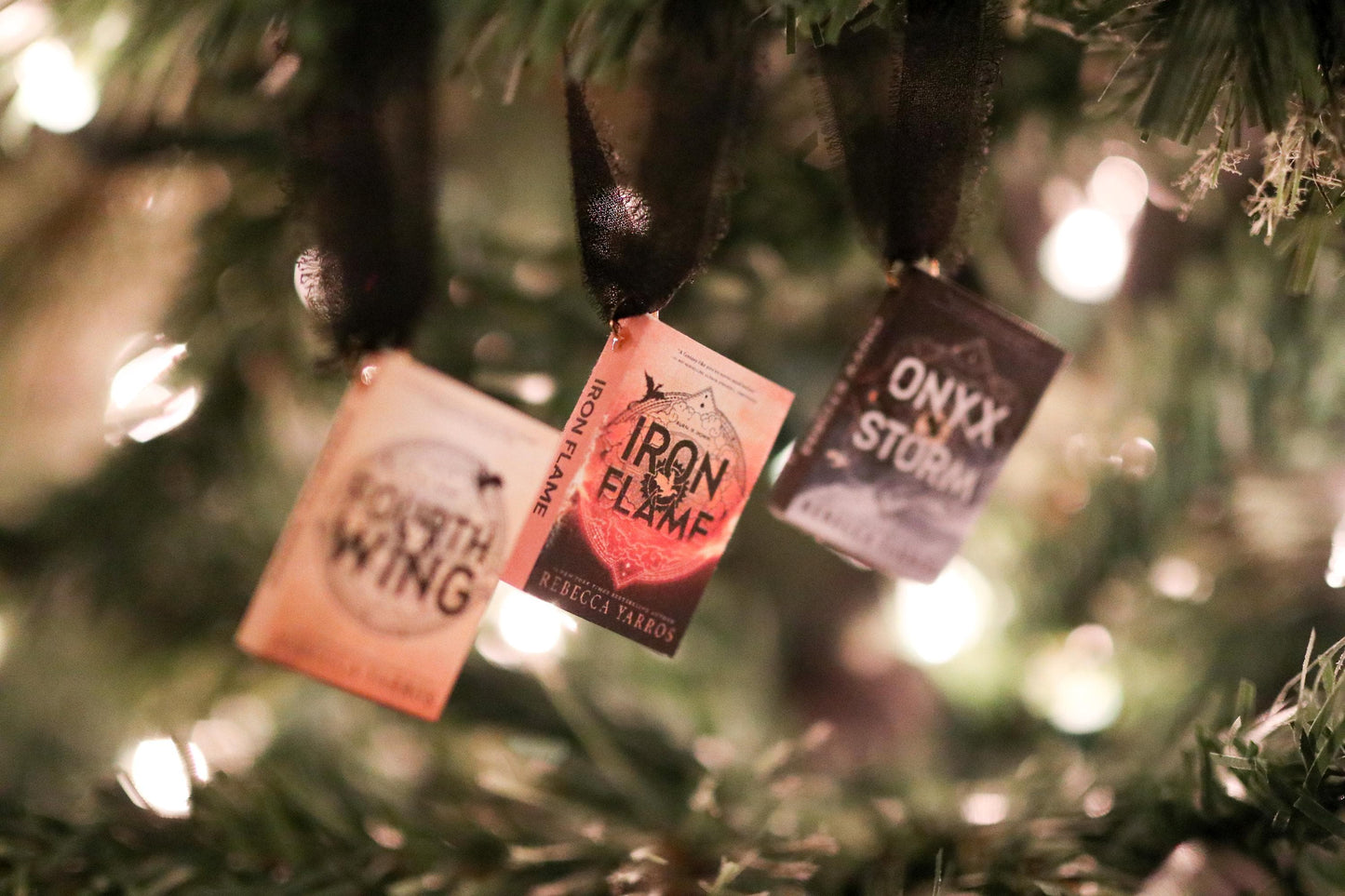 Fourth Wing Mini Book Ornaments