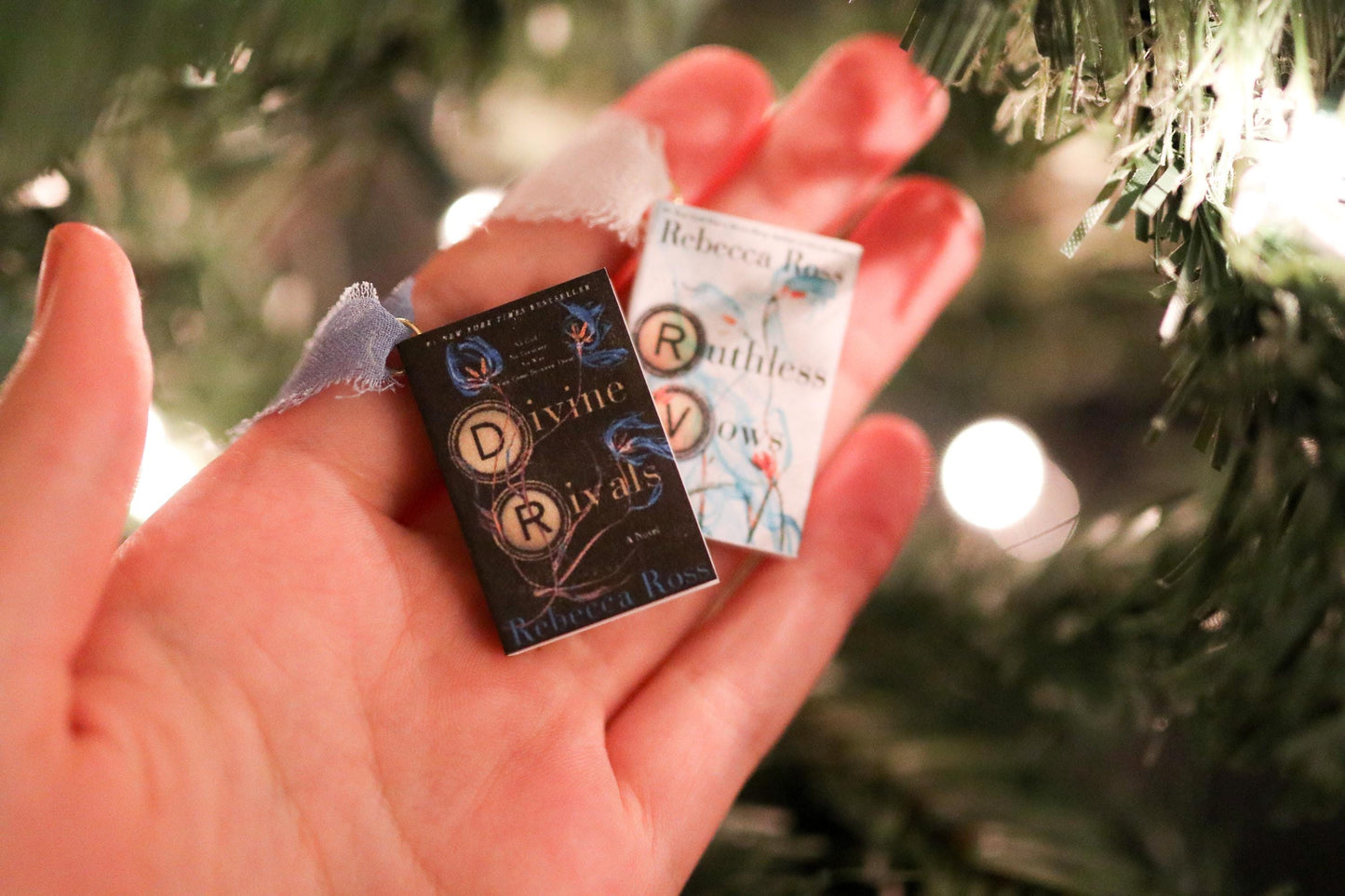 Divine Rivals Mini Book Ornaments