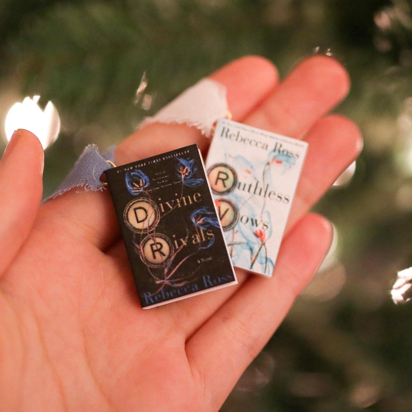 Divine Rivals Mini Book Ornaments