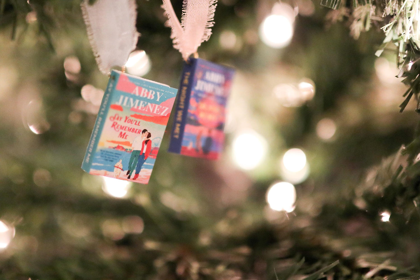 Abby Jimenez Mini Book Ornaments