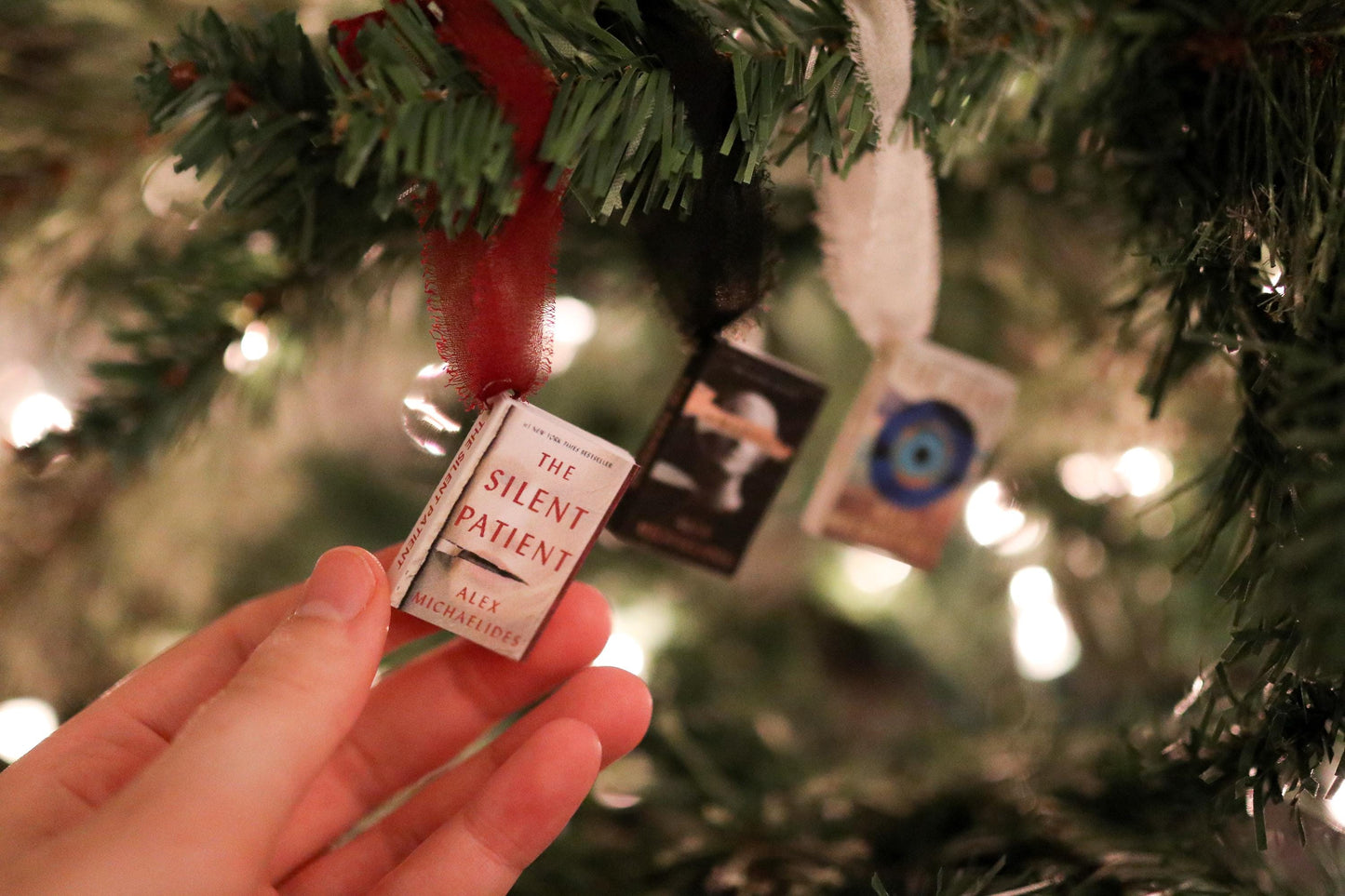 Alex Michaelides Mini Book Ornaments