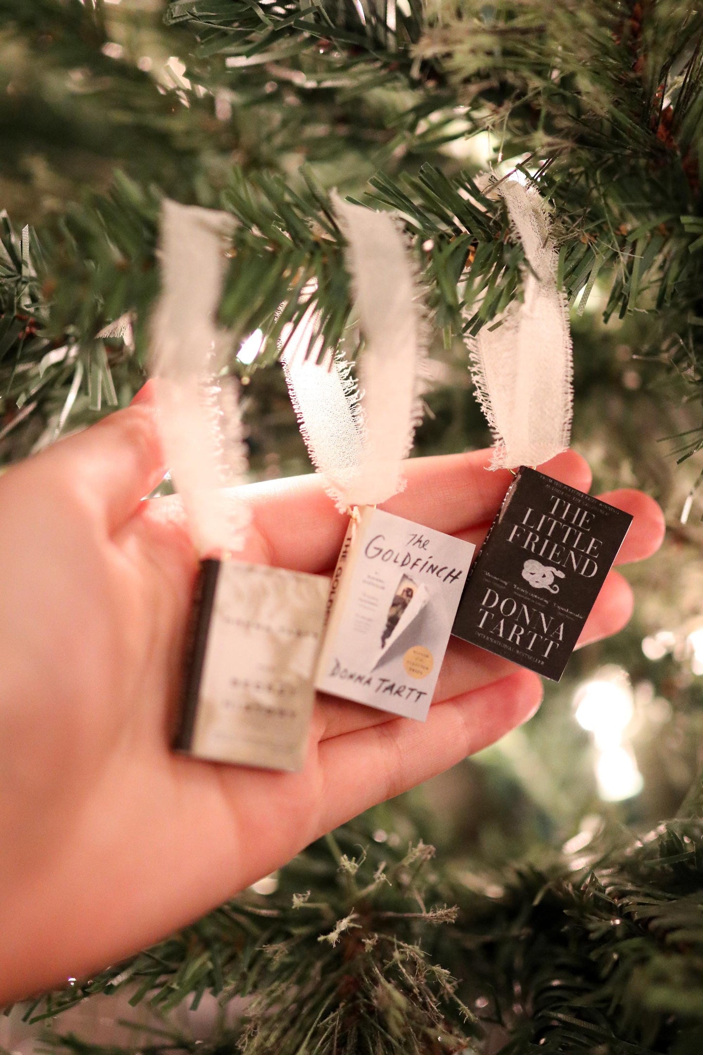 Donna Tartt Mini Book Ornaments