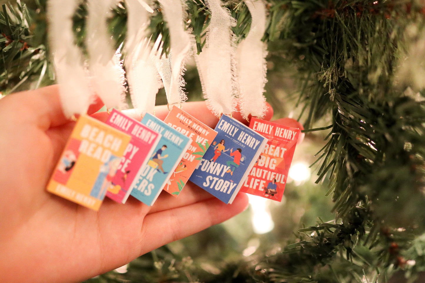 Emily Henry Mini Book Ornaments