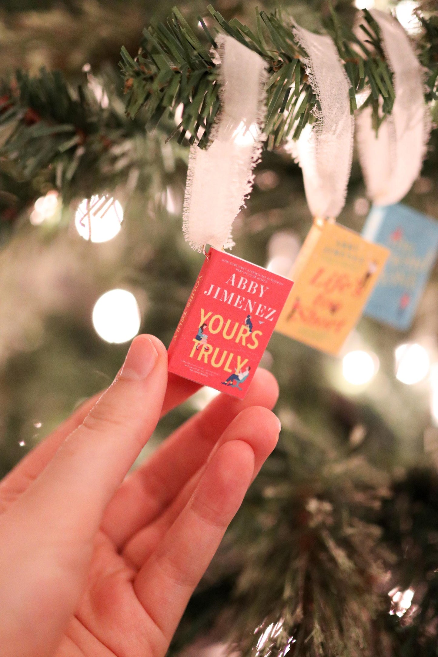 Abby Jimenez Inspired Mini Book Ornaments