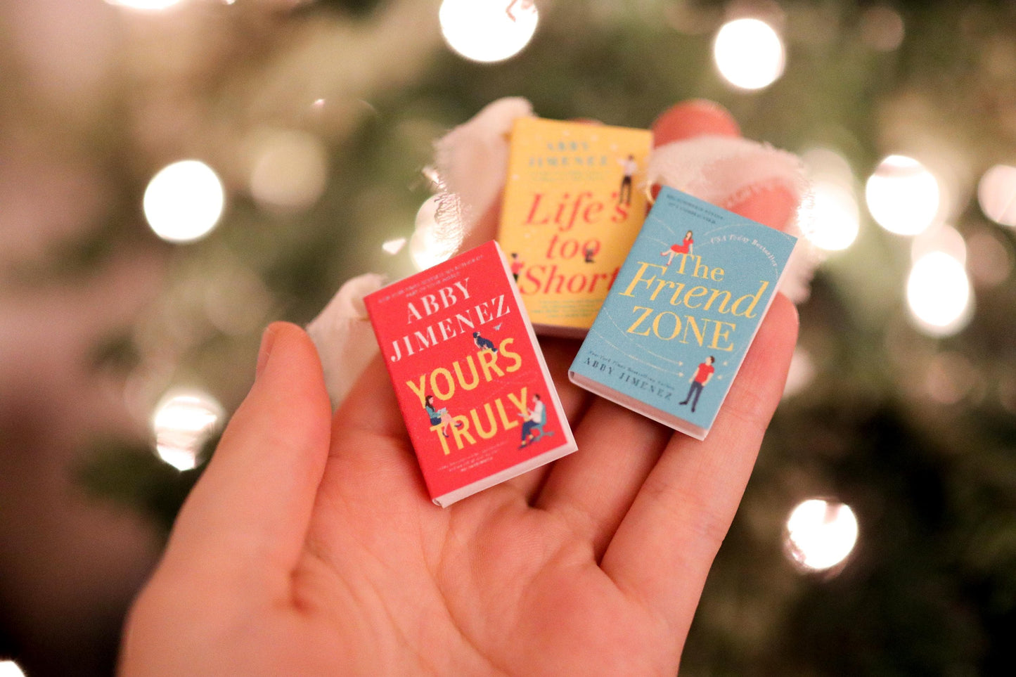 Abby Jimenez Inspired Mini Book Ornaments