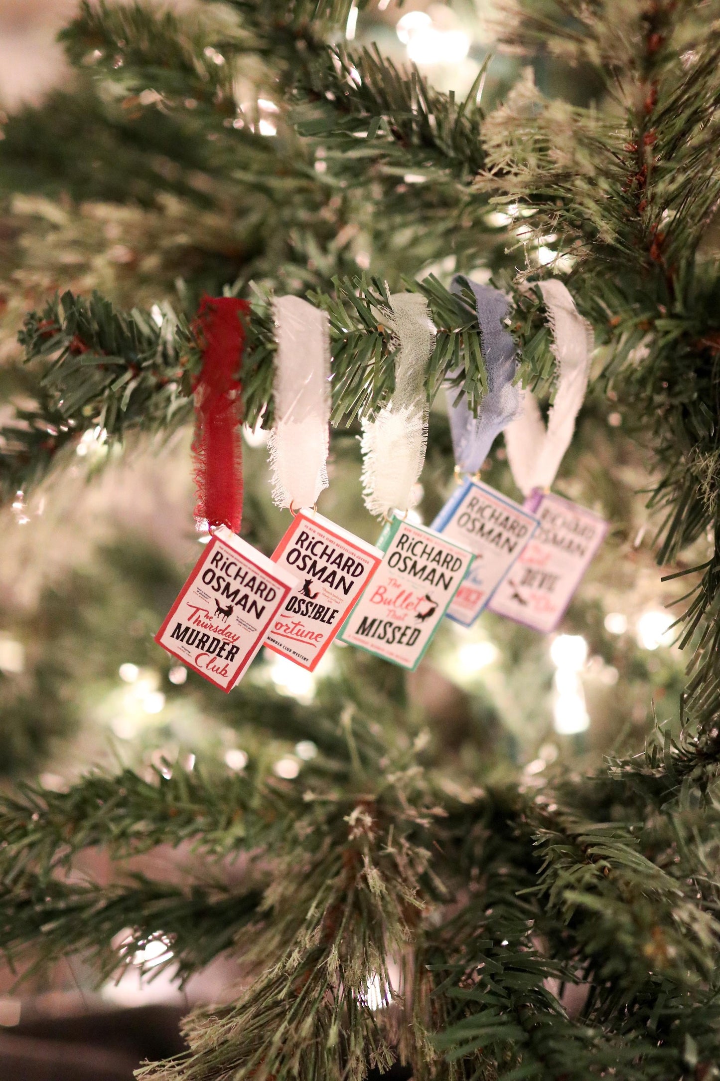 Richard Osman Mini Book Ornaments