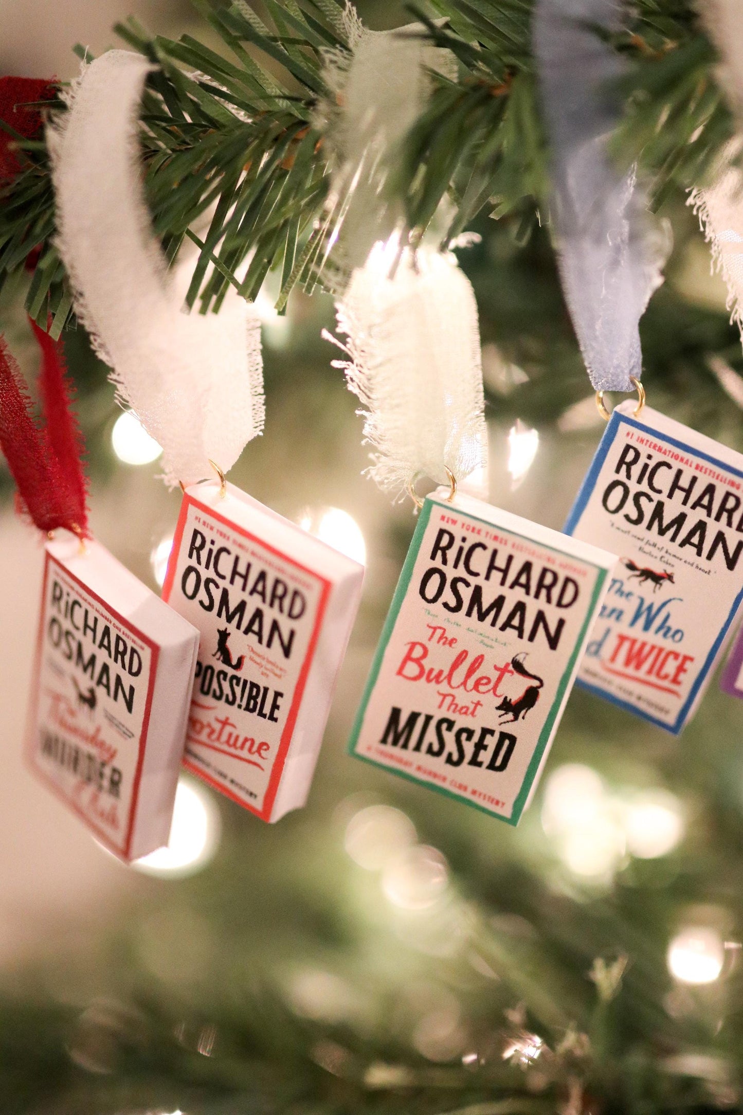Richard Osman Mini Book Ornaments