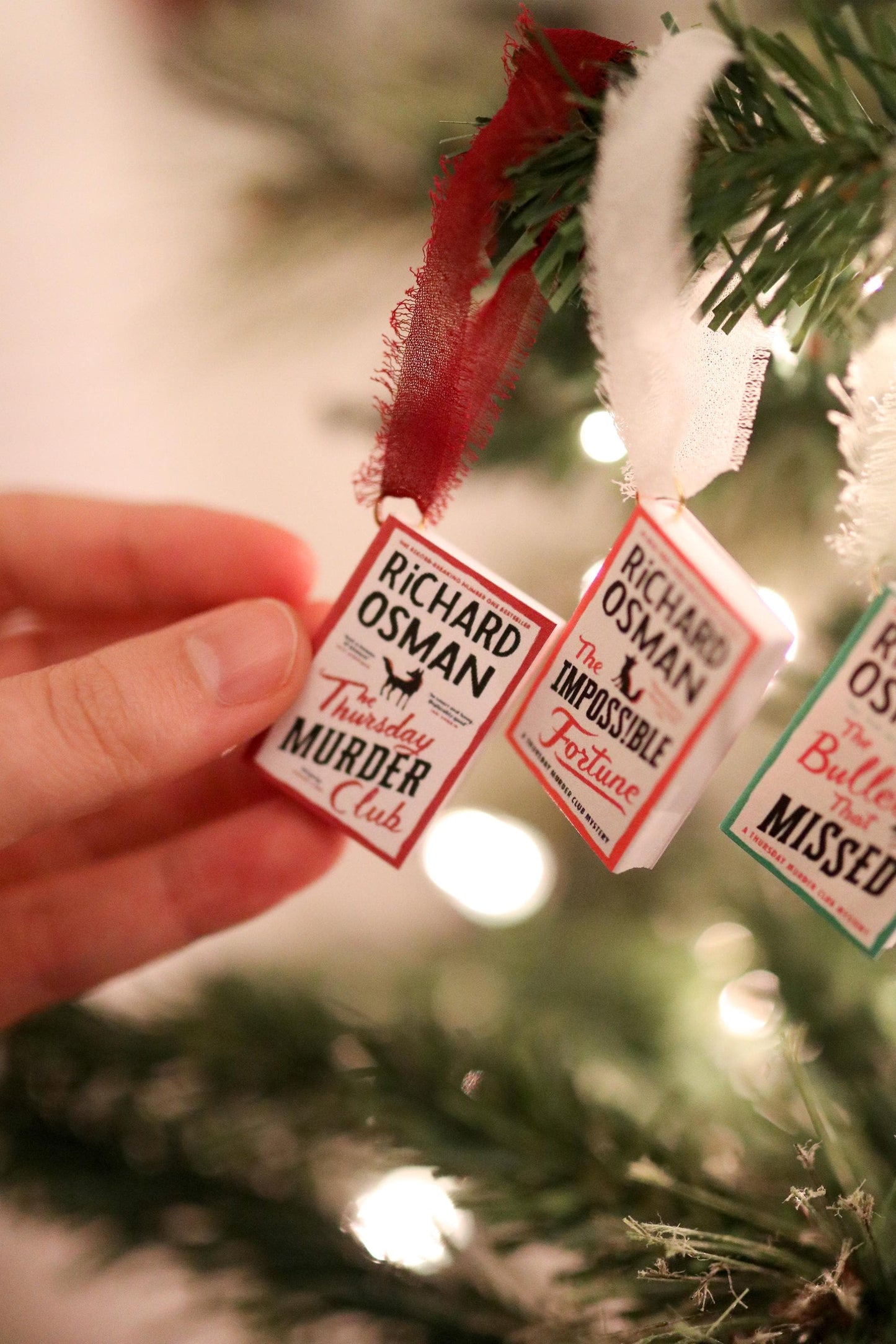 Richard Osman Mini Book Ornaments