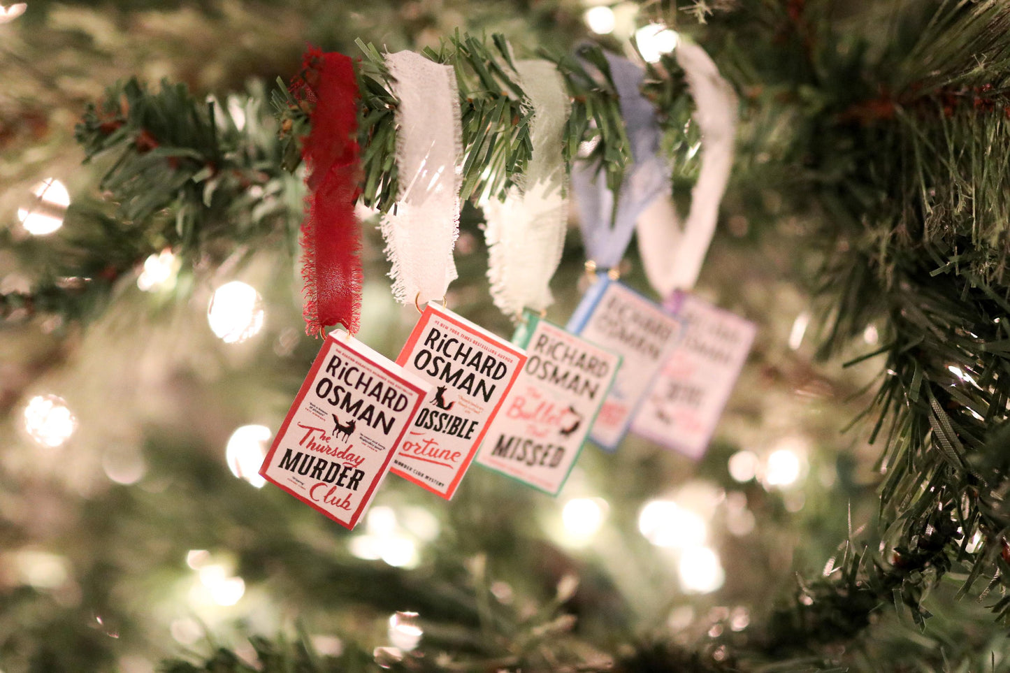 Richard Osman Mini Book Ornaments