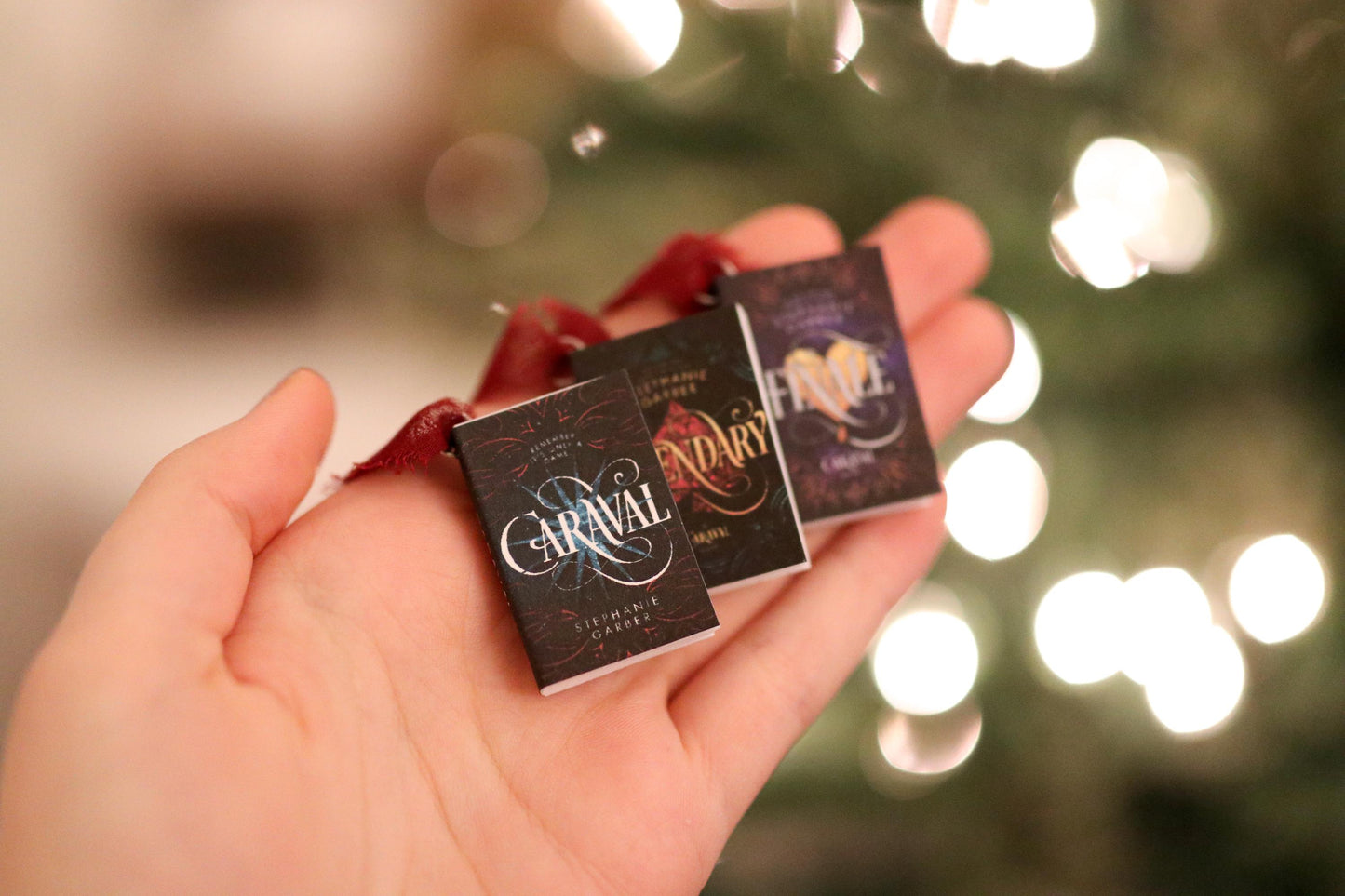 Caraval Mini Book Ornaments