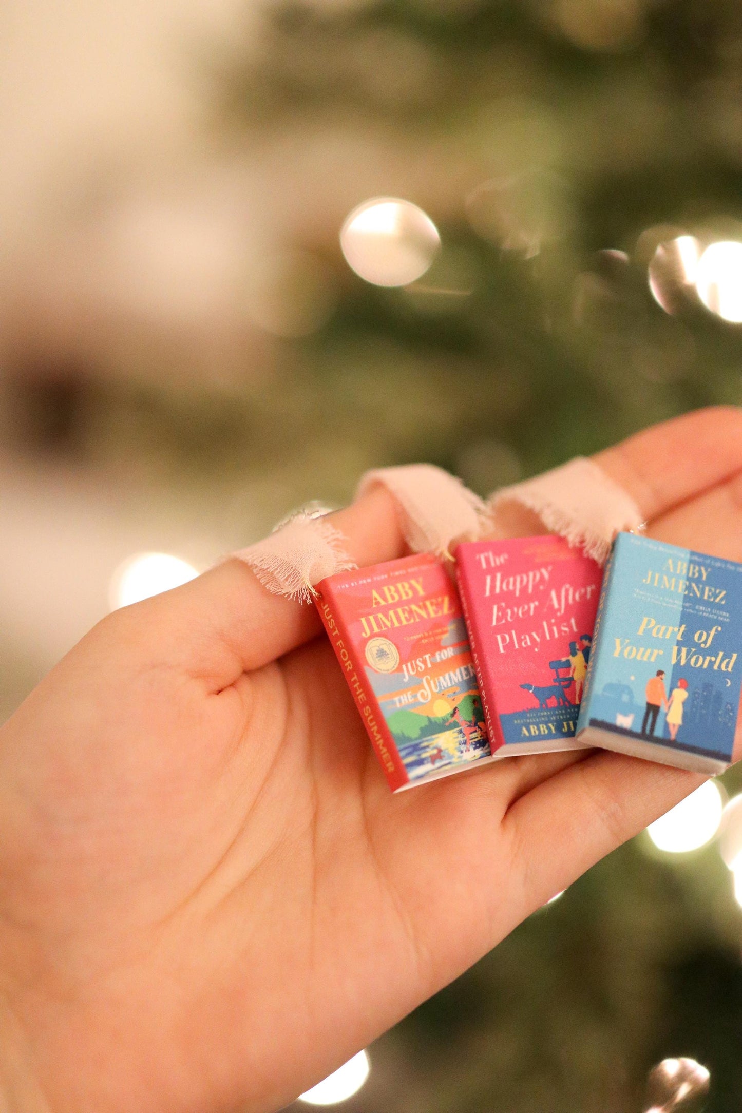 Abby Jimenez Mini Book Ornaments