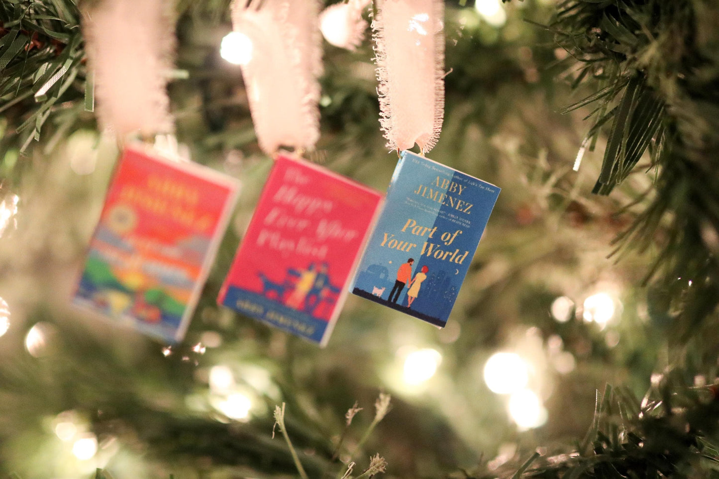 Abby Jimenez Mini Book Ornaments