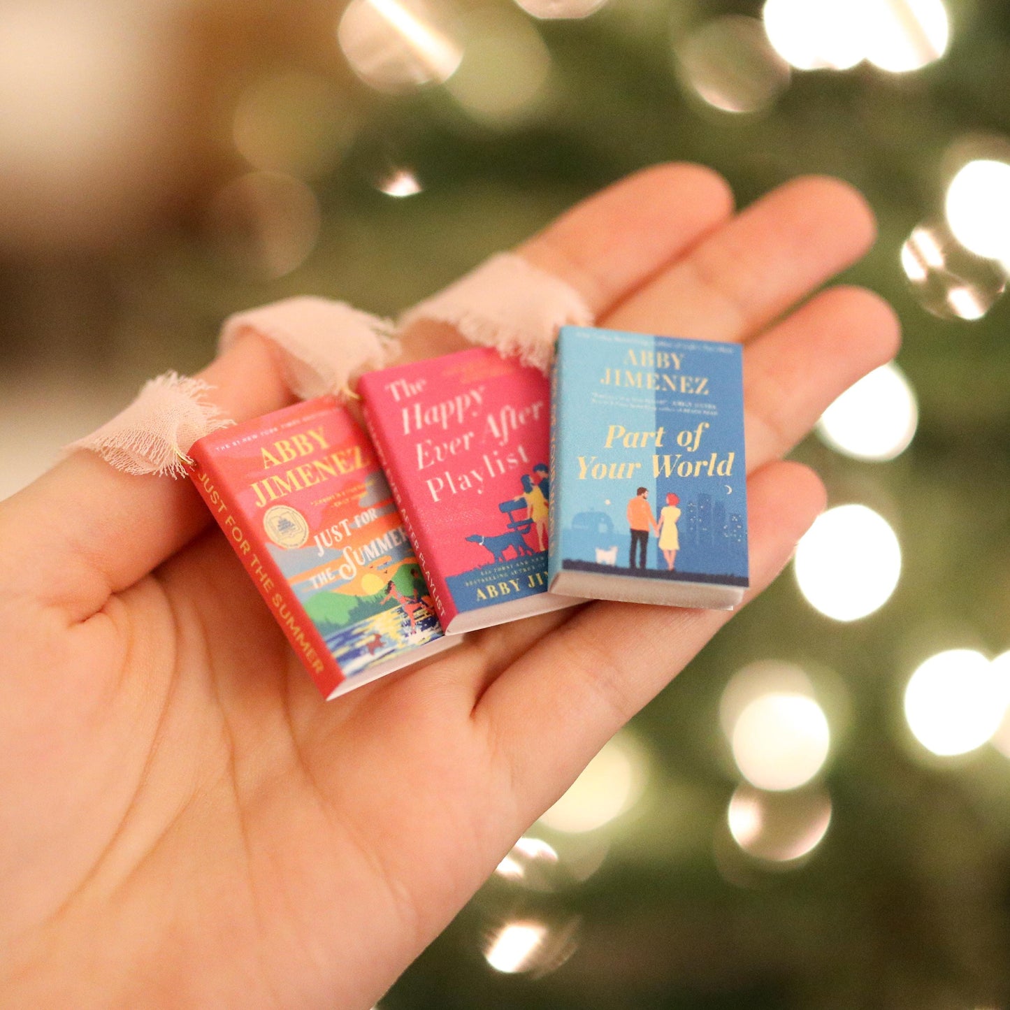 Abby Jimenez Mini Book Ornaments