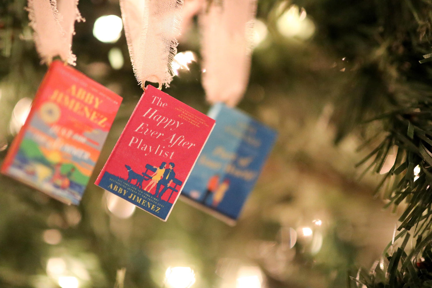Abby Jimenez Mini Book Ornaments