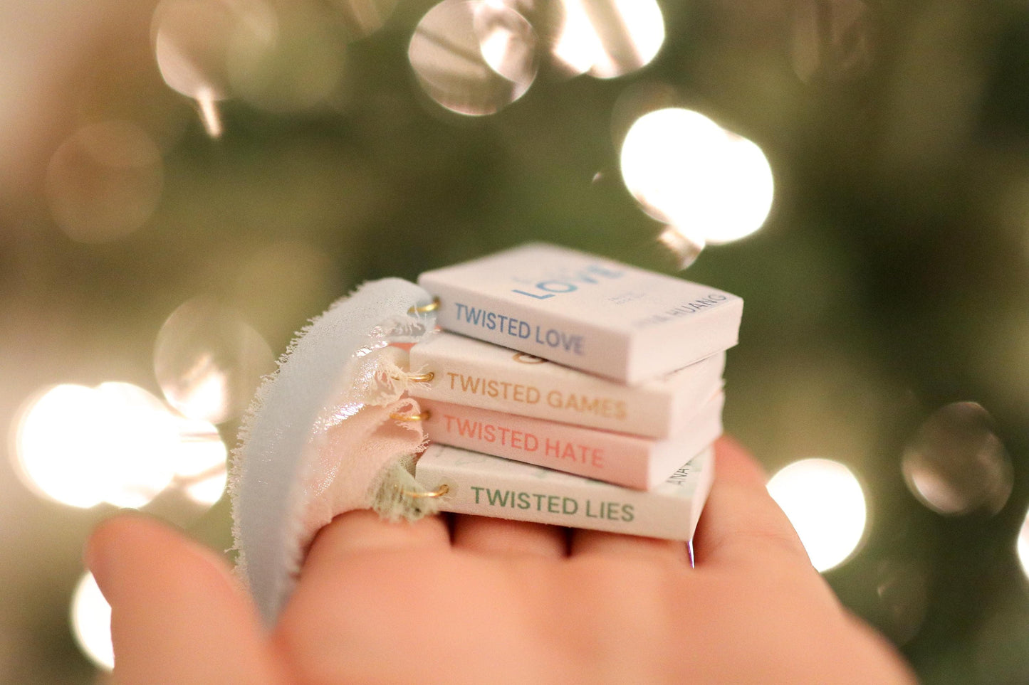 Twisted Love Mini Book Ornaments