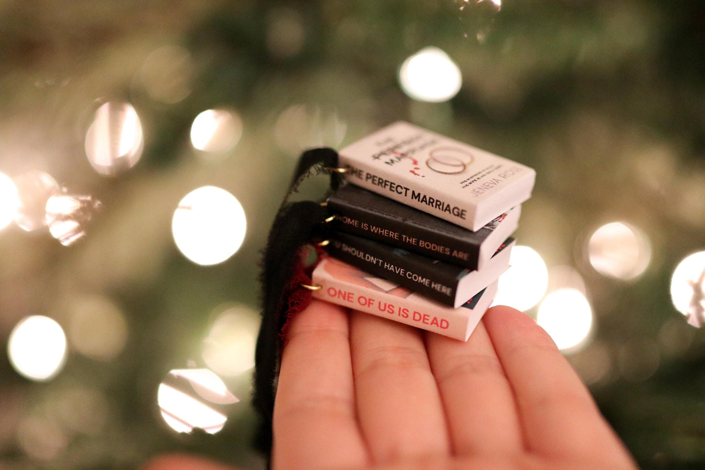 Jeneva Rose Mini Book Ornaments