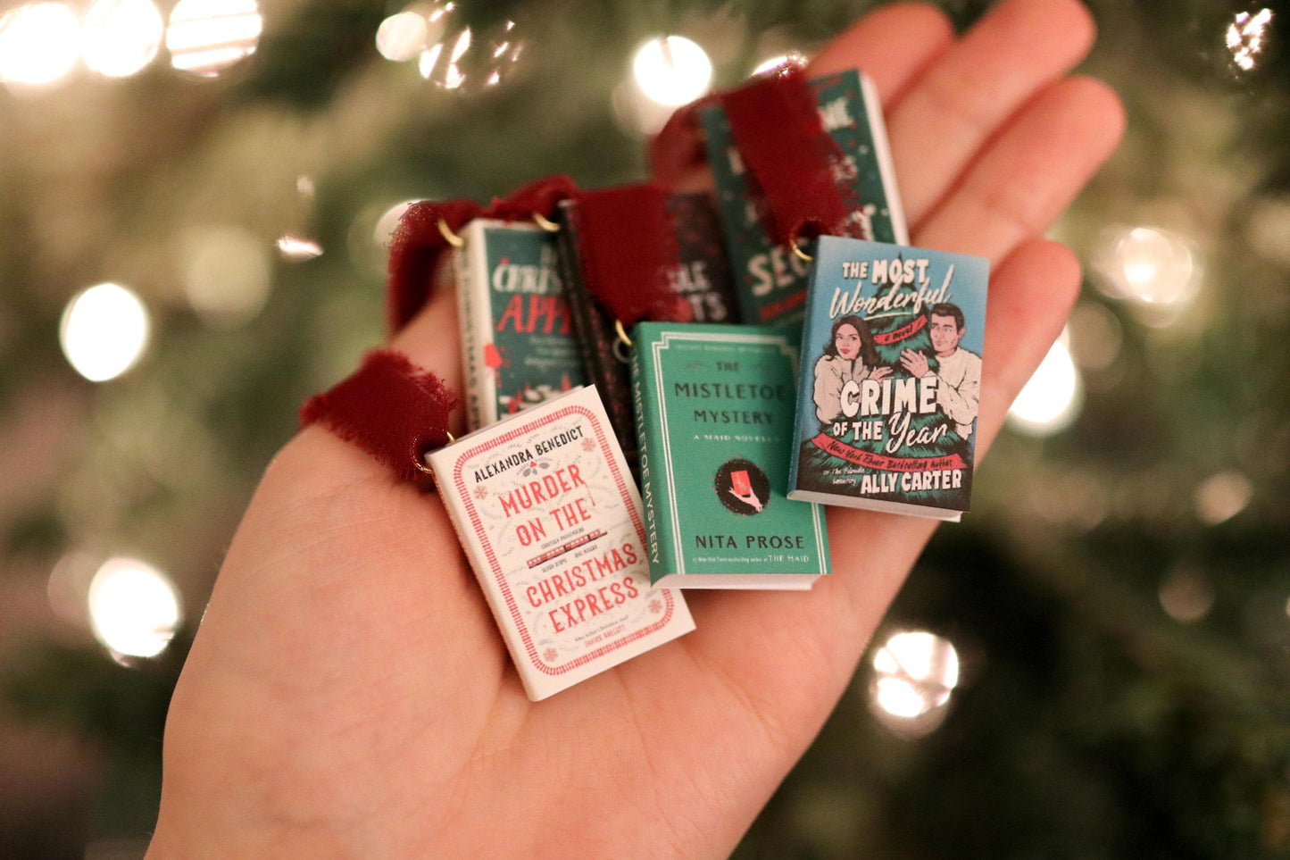 Christmas Thriller Mini Book Ornaments