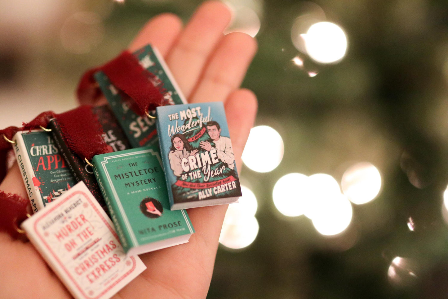 Christmas Thriller Mini Book Ornaments