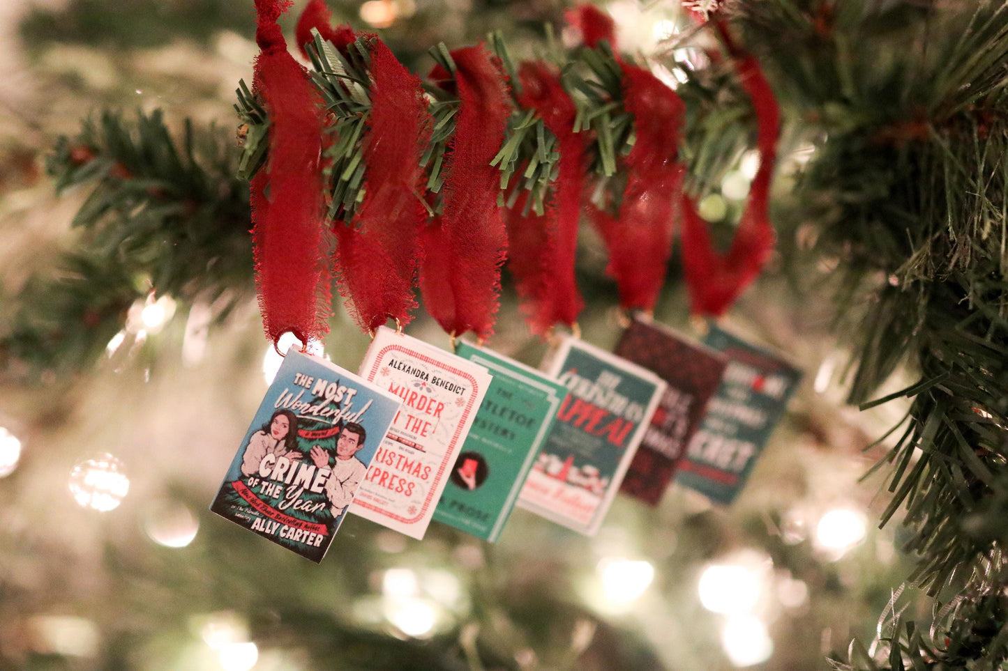 Christmas Thriller Mini Book Ornaments