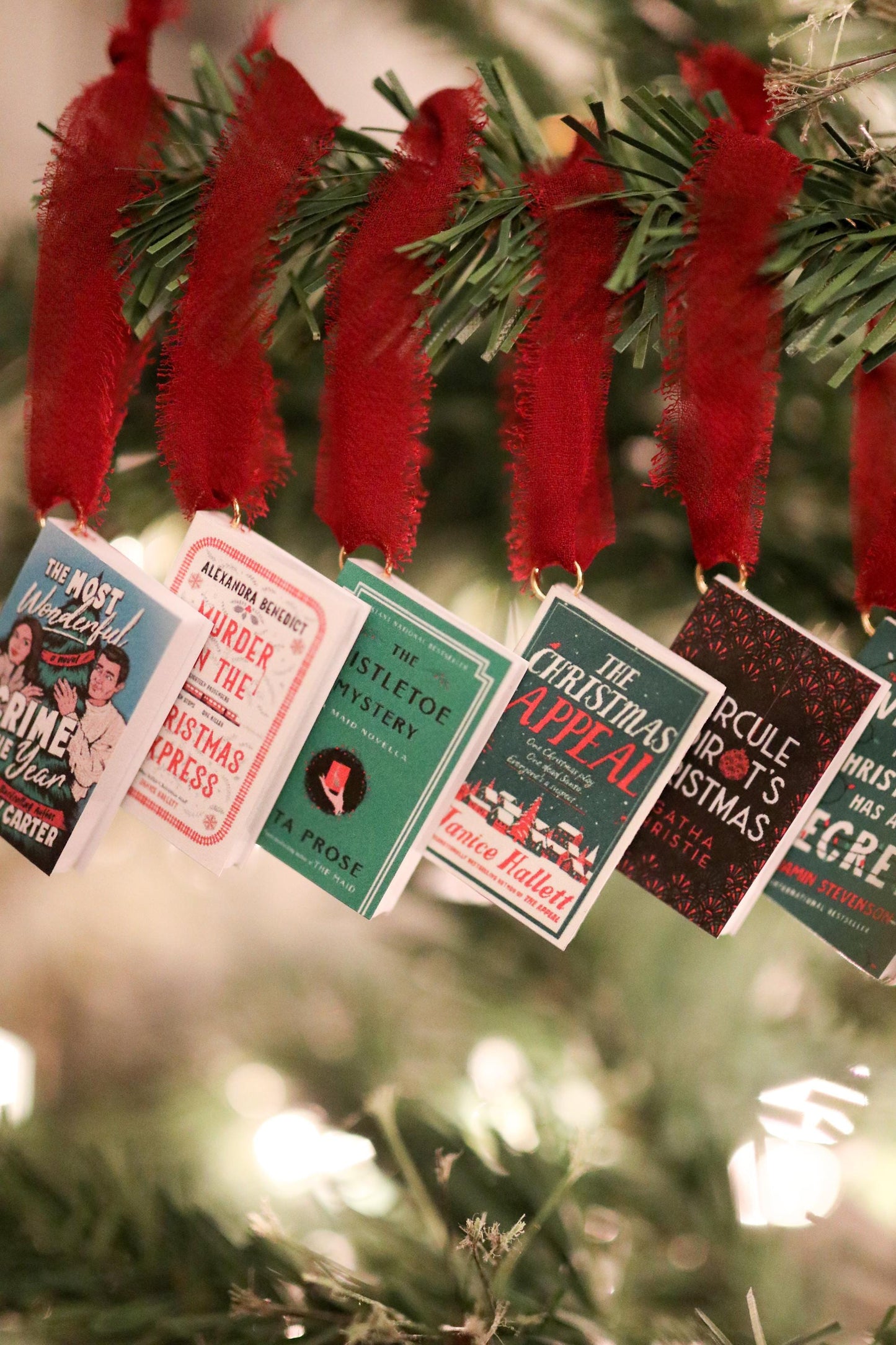 Christmas Thriller Mini Book Ornaments