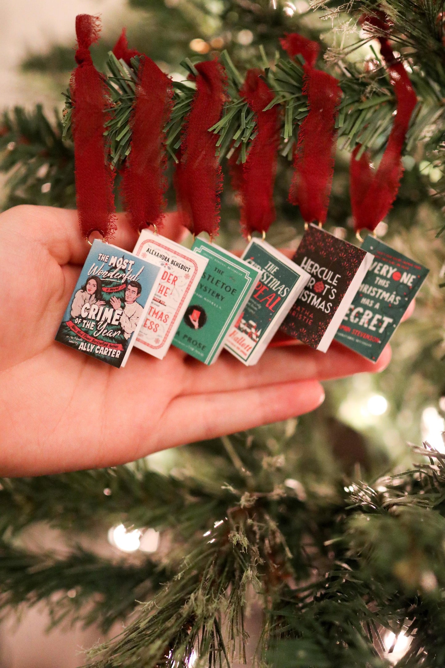 Christmas Thriller Mini Book Ornaments