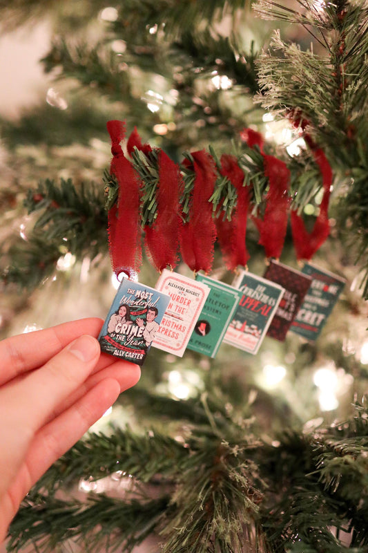 Christmas Thriller Mini Book Ornaments