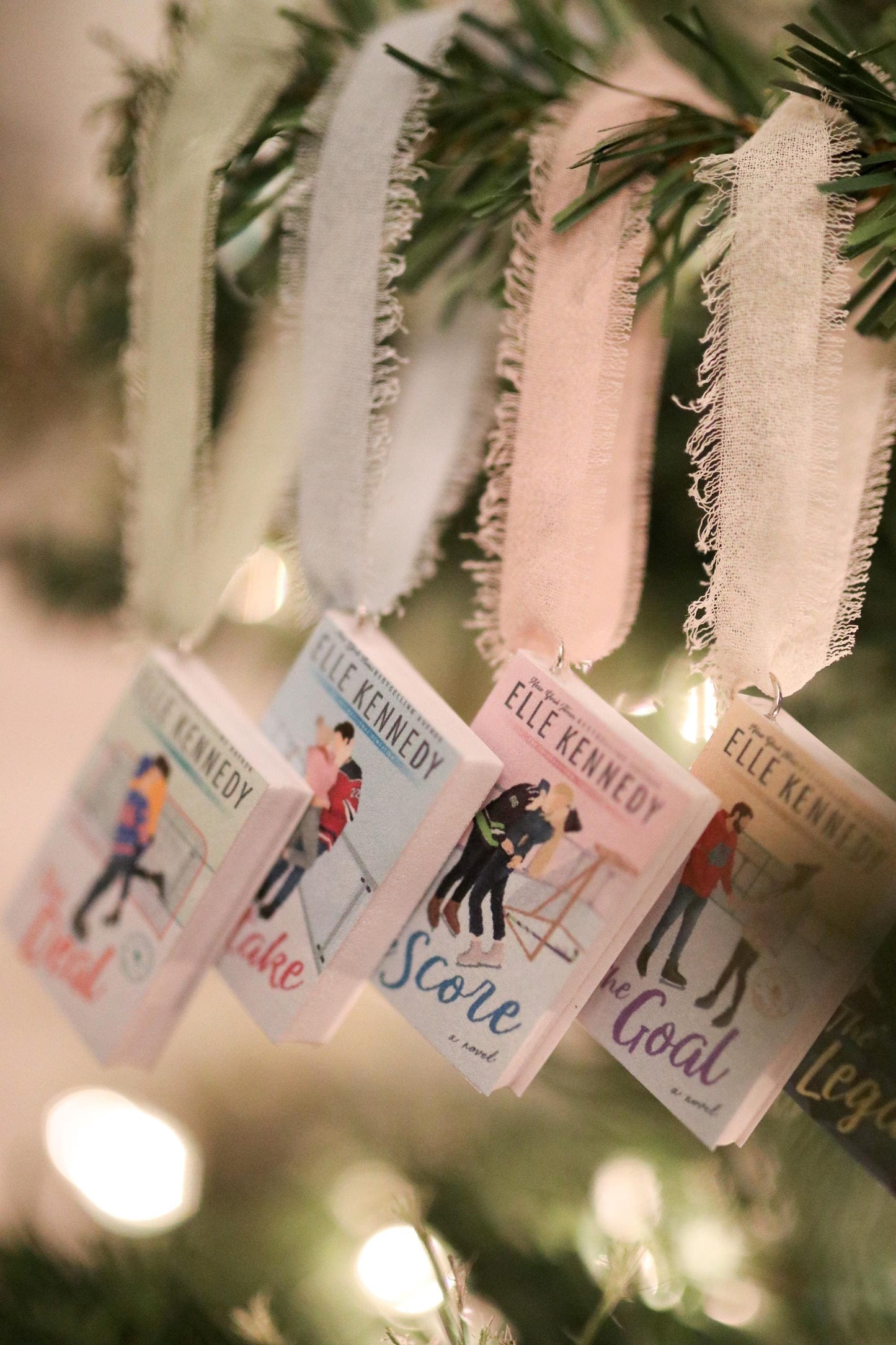 Off-Campus Mini Book Ornaments