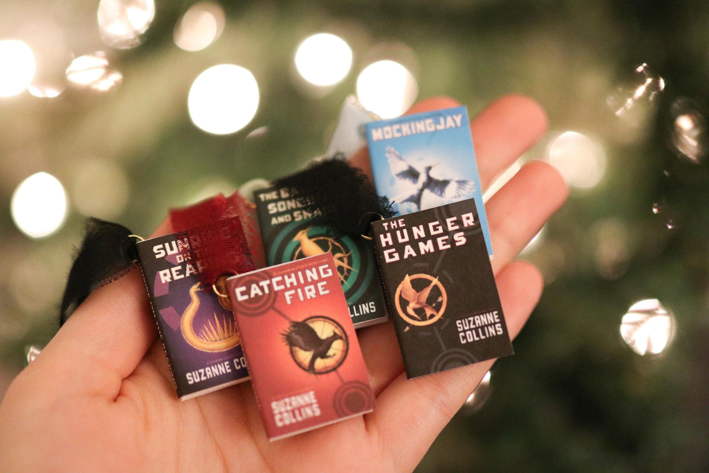 Hunger Games Mini Book Ornaments