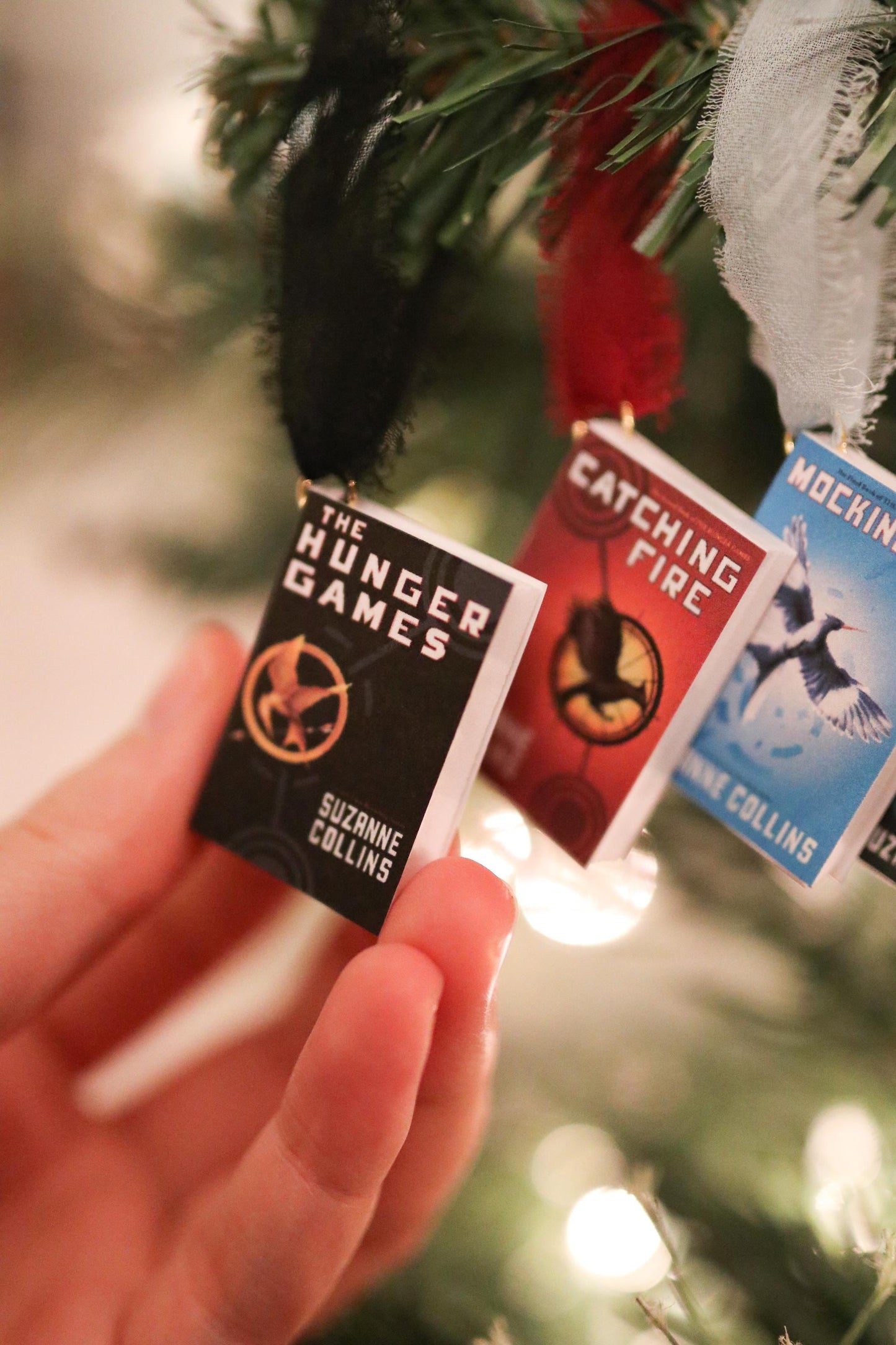Hunger Games Mini Book Ornaments