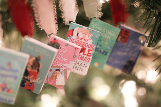 Christmas Romance Mini Book Ornaments