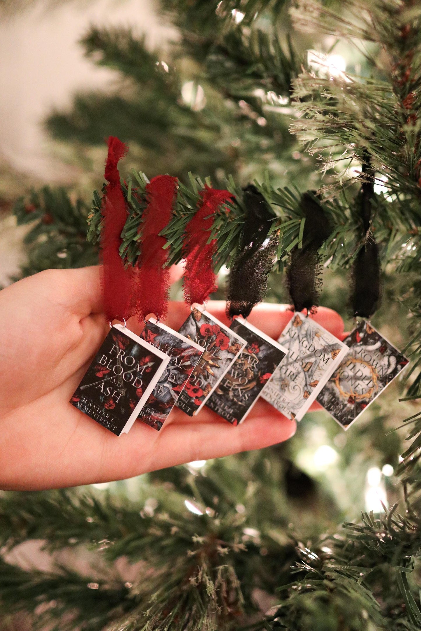 Jennifer L. Armentrout Inspired Mini Book Ornaments