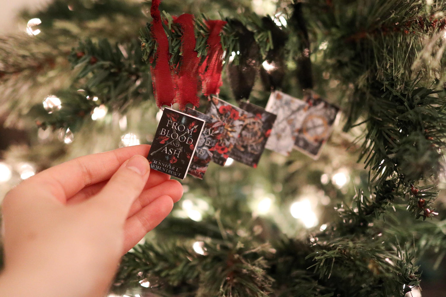 Jennifer L. Armentrout Inspired Mini Book Ornaments