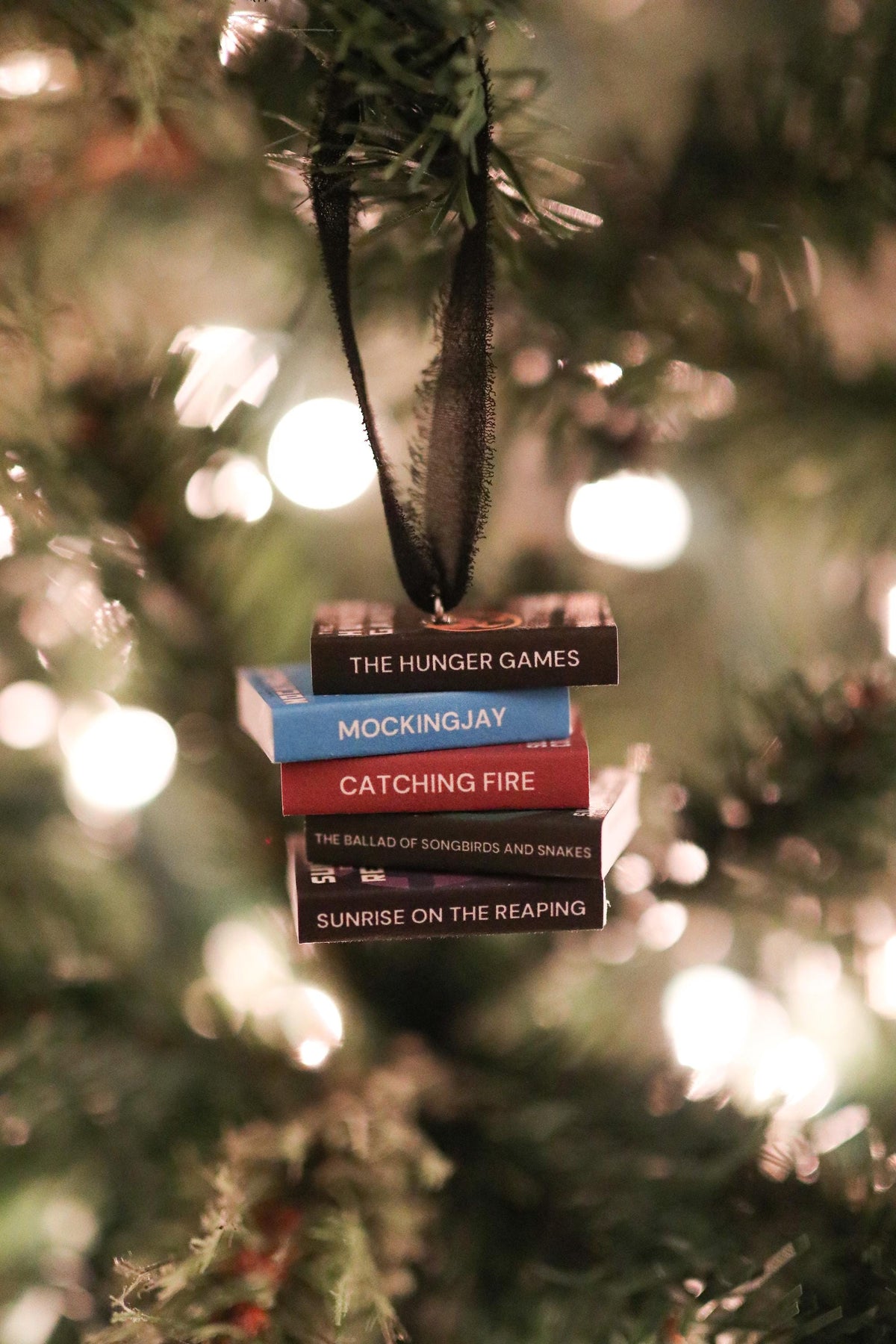 CUSTOM Mini Book Stack Ornament