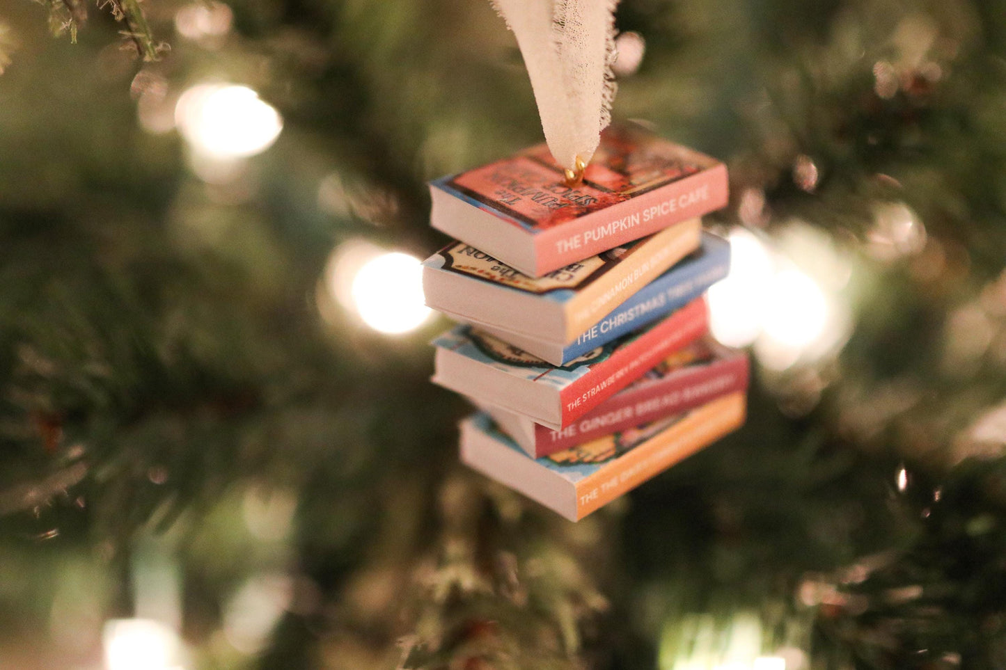 Dream Harbor Mini Book Stack Ornament