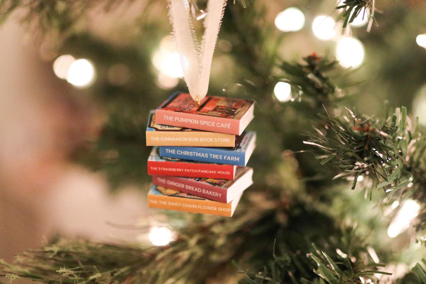 Dream Harbor Mini Book Stack Ornament