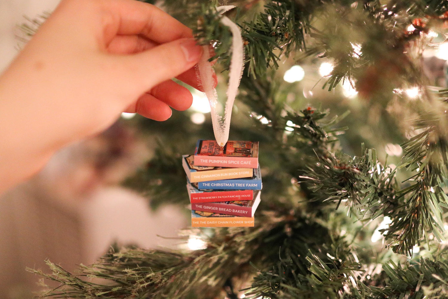 Dream Harbor Mini Book Stack Ornament