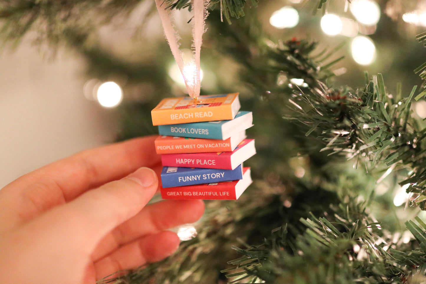 Emily Henry Mini Book Stack Ornament