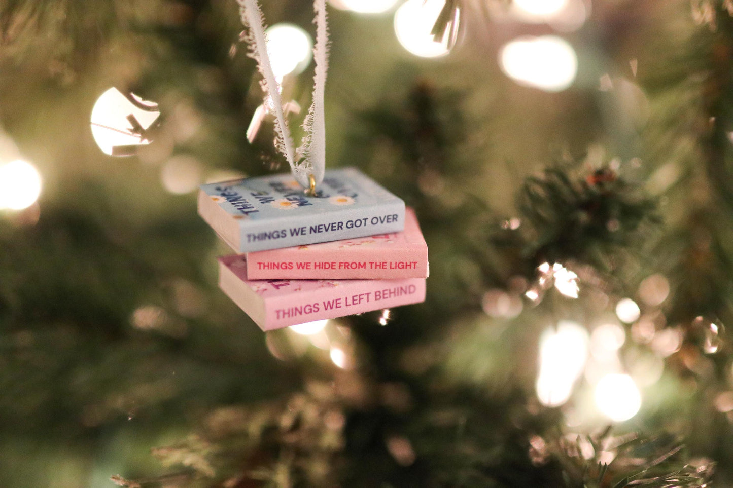 Knockemout Mini Book Stack Ornament