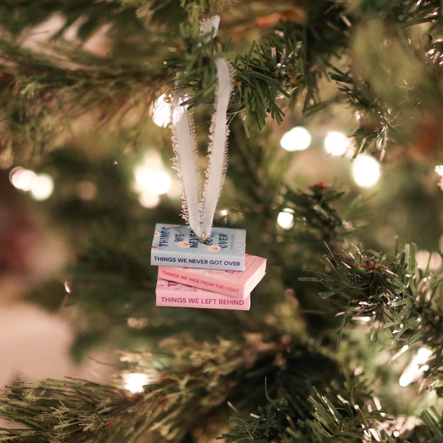 Knockemout Mini Book Stack Ornament