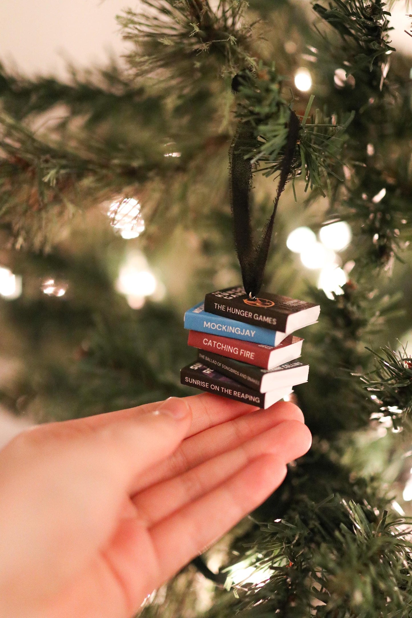 Hunger Games Mini Book Stack Ornament