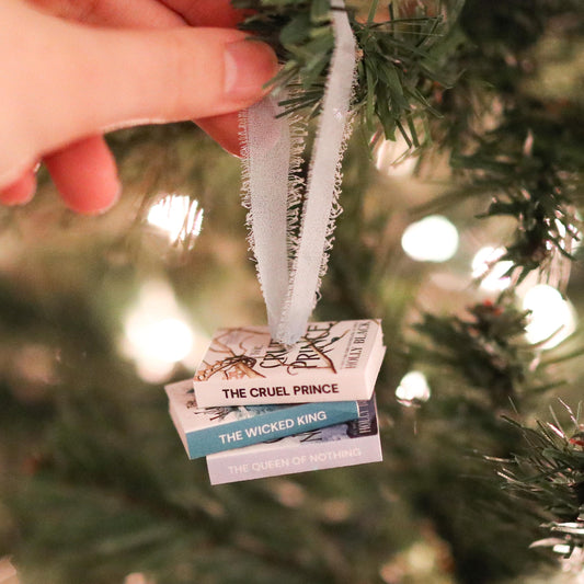 Holly Black Inspired Mini Book Stack Ornament