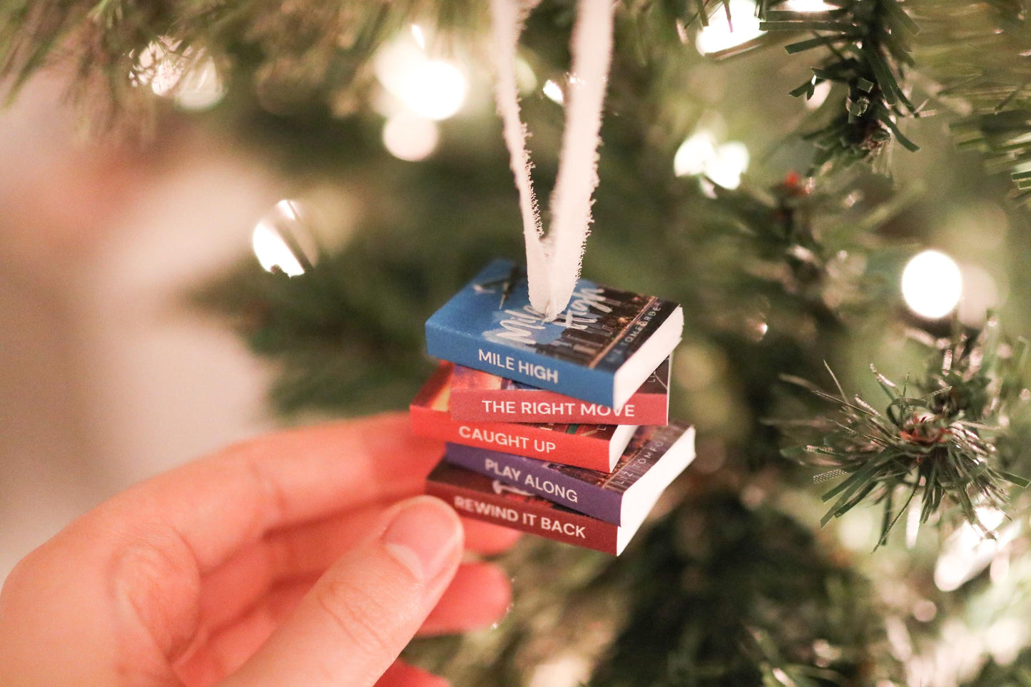 Windy City Mini Book Stack Ornament