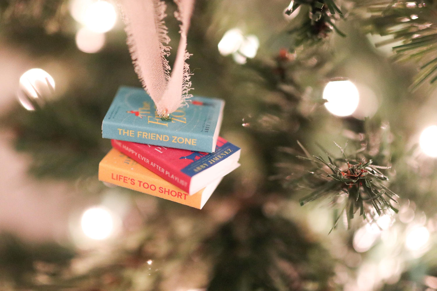 Abby Jimenez Mini Book Stack Ornament